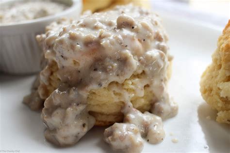 Buttermilk Biscuits And Sausage Gravy The Chunky Chef
