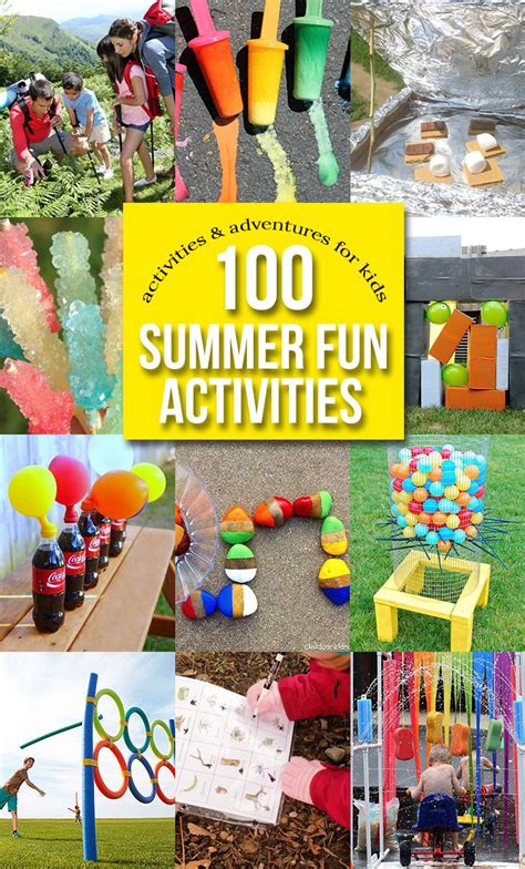 100 Ways To Have Fun With Kids Outside Games Fun Summer Activities
