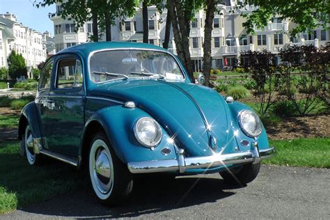 Classic Vintage 1964 Vw Volkswagen Beetle Bug Sedan Sea Blue Classic