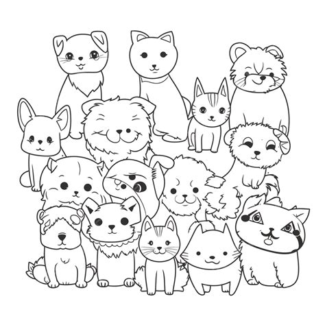 Discover 76 best dog and cat coloring pages , free to print and