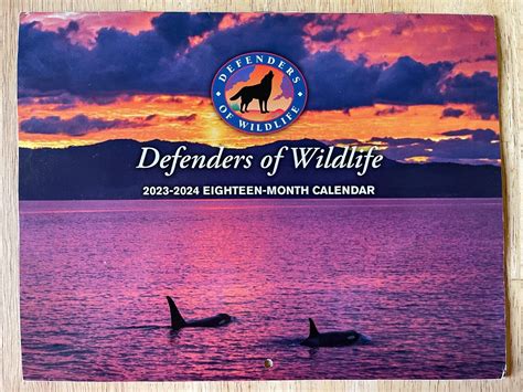 Defenders Of Wildlife 2024 Wall Calendar 18 Months Great Wildlife