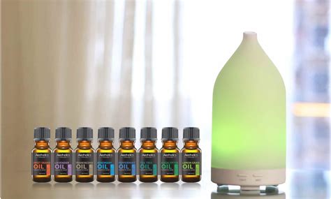 up to 70 off on ultrasonic diffuser with oils groupon goods
