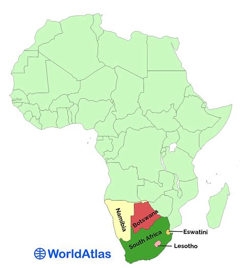 Southern African Countries Worldatlas