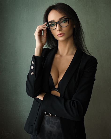 Wallpaper Model Cleavage Women With Glasses Boobs Sergey Fat Px X