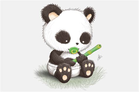 Baby Panda Drawing Sketch Drawing Skill