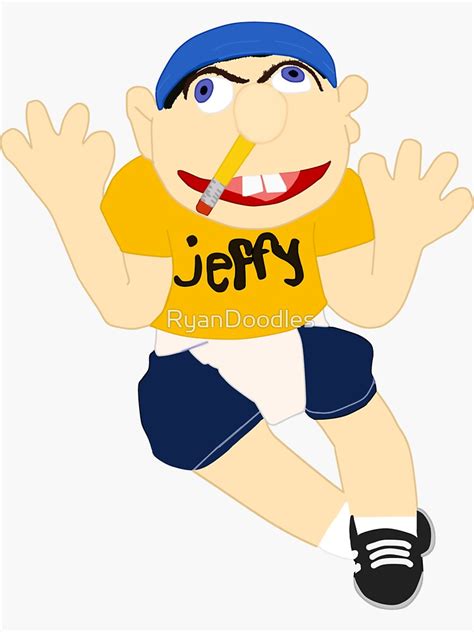 Jeffy Puppet Sml Youtube Sticker For Sale By Ryandoodles Redbubble