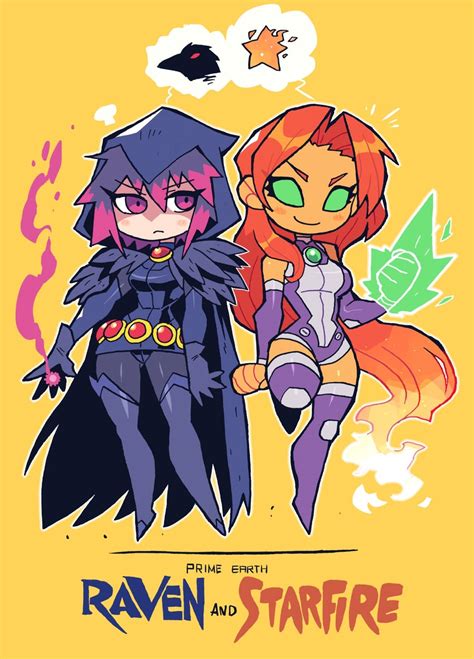 Raven And Starfire Dc Comics And 1 More Drawn By Rariattoganguri