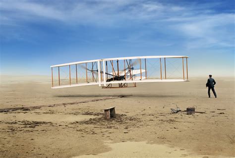First In Flight First Flight Of The Wright Flyer By Ron Cole Cole