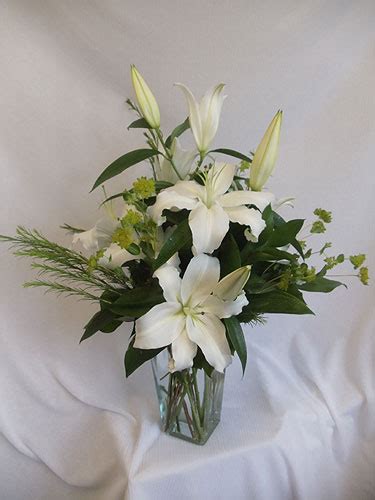 White Lily Bouquet Carlones Florist