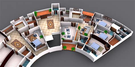 3d Floor Plan 3ds Max Corel Draw And Photoshop My 3d Projects