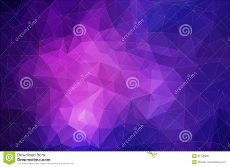 Flat Violet Triangle Geometric Wallpaper Stock Vector Illustration Of