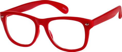 Red Treasure Island 237418 Zenni Optical Eyeglasses In 2021 Red Glasses Frames Red