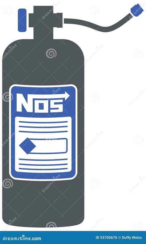 Nos Bottle For Racing Stock Vector Image 53705676