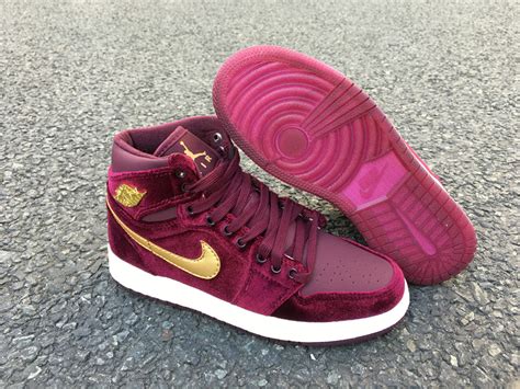 2016 Air Jordan 1 Retro High Velvet Night Maroon For Sale New Jordans