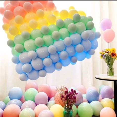 Inches Pastel Macarons Latex Balloons Party Decoration For New Year Celebration PCS