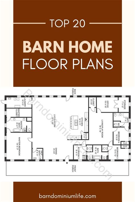 Top 20 Barndominium Floor Plans Barndominium Floor Plans Barn Homes
