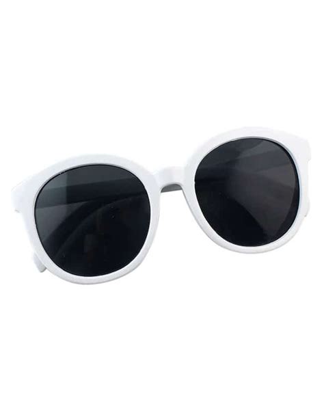 White Oversized Round Sunglasses Shein Sheinside
