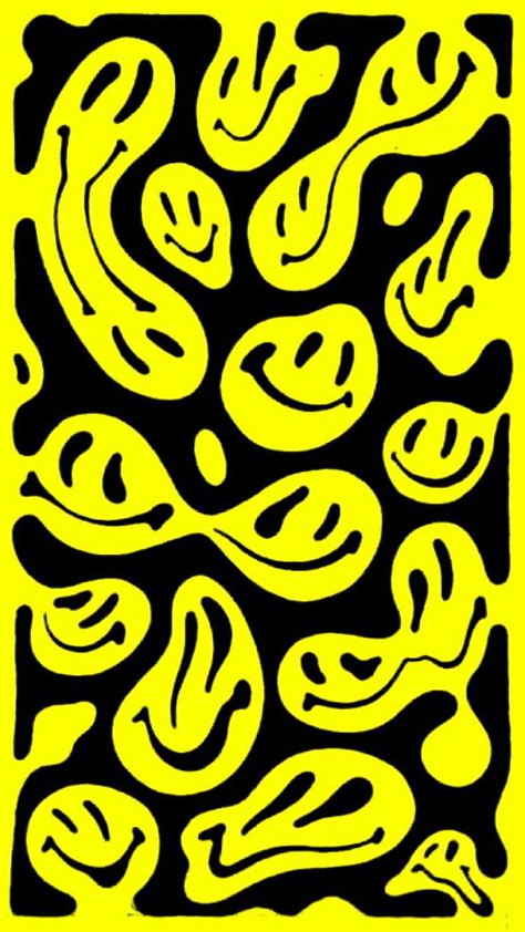 Yellow Smiles Trippy Retro Iphone Edgy 720x1280 For Your Mobile