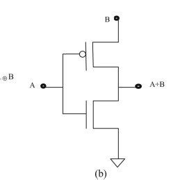 Gate inputs are driven by voltages having two nominal values, e.g. XOR gate (a) using GDI logic and (b) proposed design. | Download Scientific Diagram