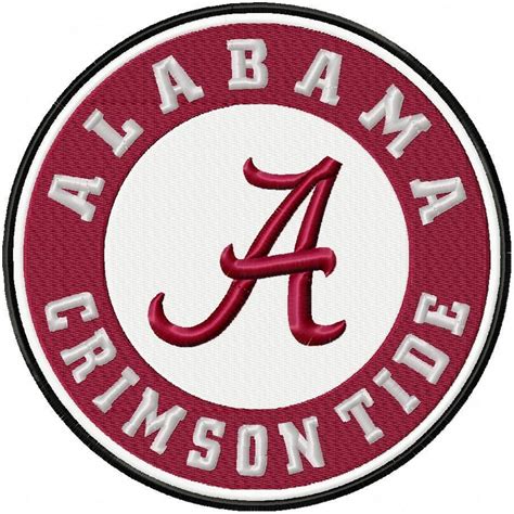 Alabama Crimson Tide Machine Embroidery Design Comes In 2345678