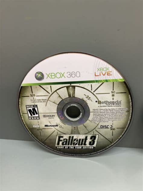 Fallout 3 Game Of The Year Edition Microsoft Xbox 360 2009 For Sale