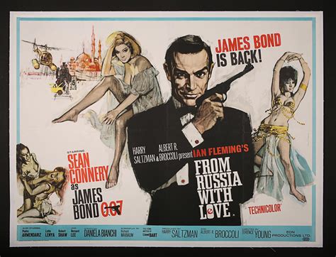 James Bond From Russia With Love 1963 Uk Quad Poster Current