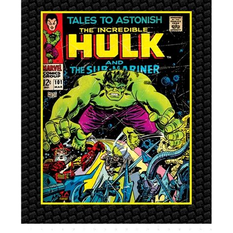 Marvel Comics The Incredible Hulk Fabric Panel