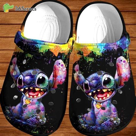 Multicolor Stitch Disney Cartoon Adults Crocs Clog Shoes Crocs