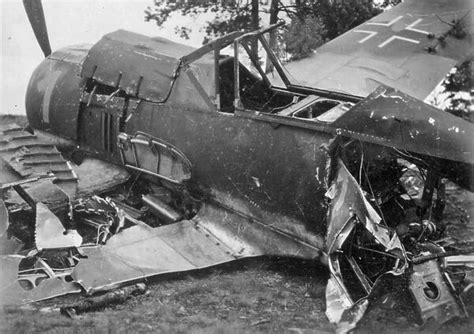 Crashed German Plane Ww2 A Crashed German Plane During The Second