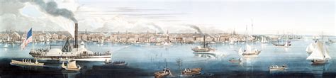 Panoramic View Of New York Taken From The North River 1840