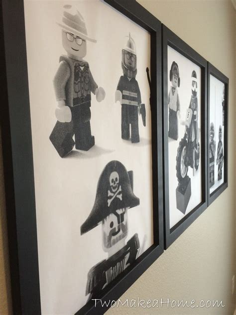 How To Make Inexpensive Lego Wall Art For A Boys Room Two Make A