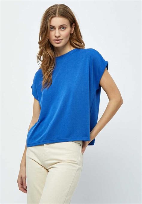 Minus Mifrikka Cap Sleeve T Shirt T Shirt Basic Ocean Blueblau
