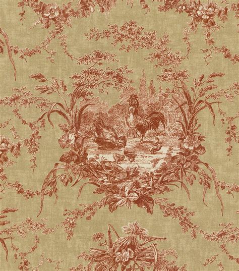 Antiquefarmhouse features unique farmhouse style décor, vintage reproductions and home decor design sales up to 80% off retail. Waverly La Petite Ferme Ruby Red Tan Gold Toile Home ...
