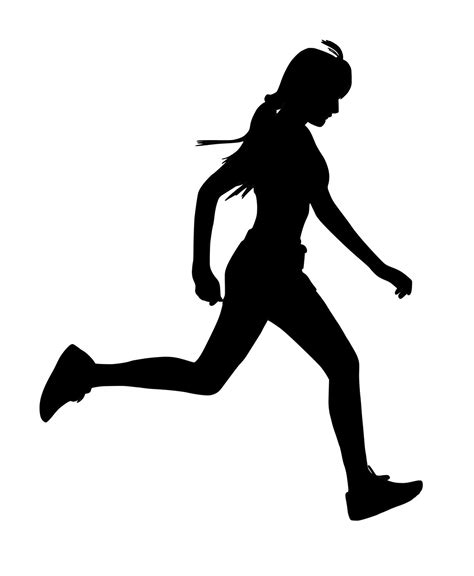 Mujer Corriendo Silueta Stock De Foto Gratis Public Domain Pictures