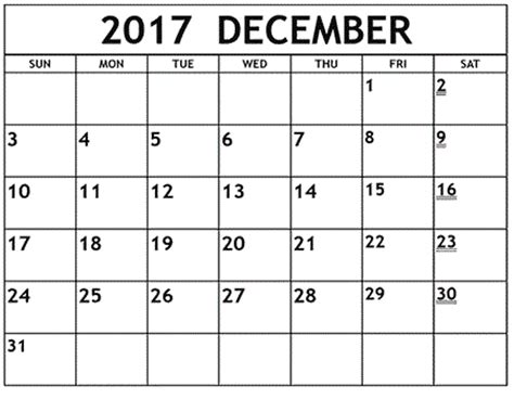 Printable Calendar December 2017 Oppidan Library