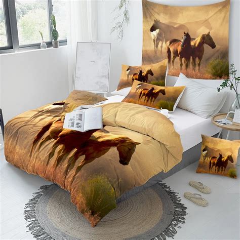 Our Unique Realistic Horses Bedding Set Will Brighten Up Your Entire