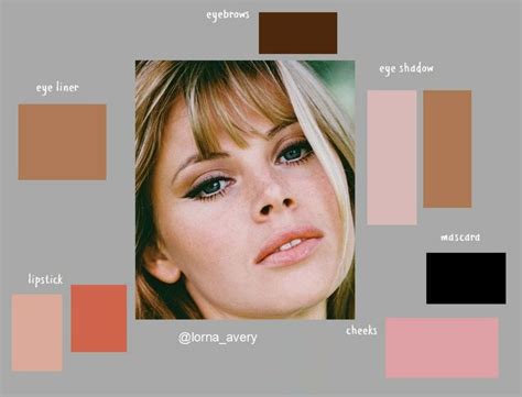 Britt Ekland 60s Makeup Palette Eyebrows Eyeshadow