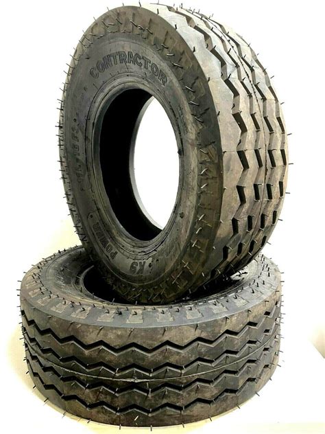 Two 11l 16 10 Ply F3 Backhoe Front Tire 11lx16 Backhoe Heavy Duty