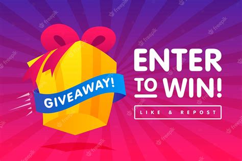 Premium Vector Enter To Win Prizes T Box Cartoon Style Banner