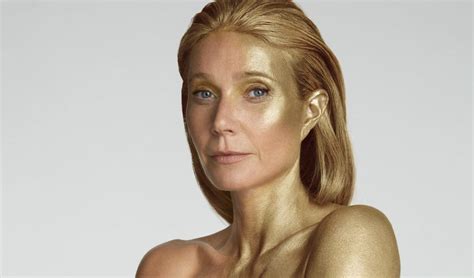 Gwyneth Paltrow Poses Nude In Gold Body Paint To Celebrate Turning