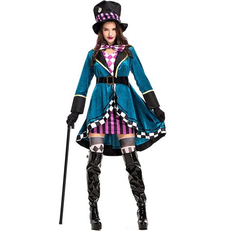 sexy delightful mad hatter costume alice in wonderland halloween costumes women plus size