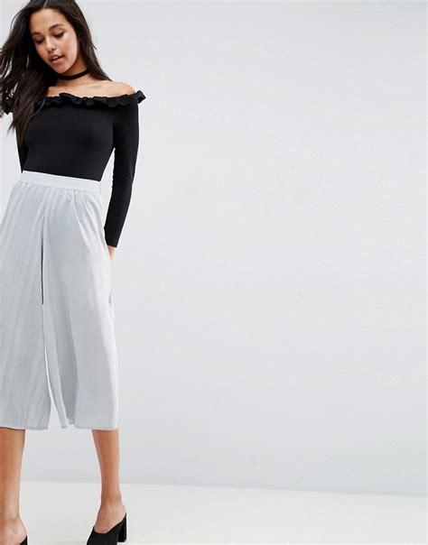 ASOS Mixed Occasion Culottes With Pleat Multi Culottes Asos Basic