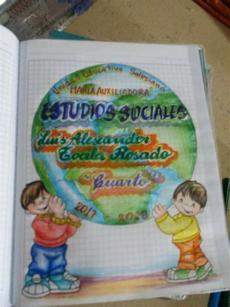 Caratula Para Sociales Easy Paper Crafts Diy Newspaper Crafts Diy