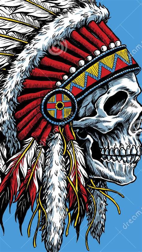 He presided over the powhatan empire at the time the english established the jamestown colony (1607). indian chief skull wallpaper by Diesel_dave - 06 - Free on ...