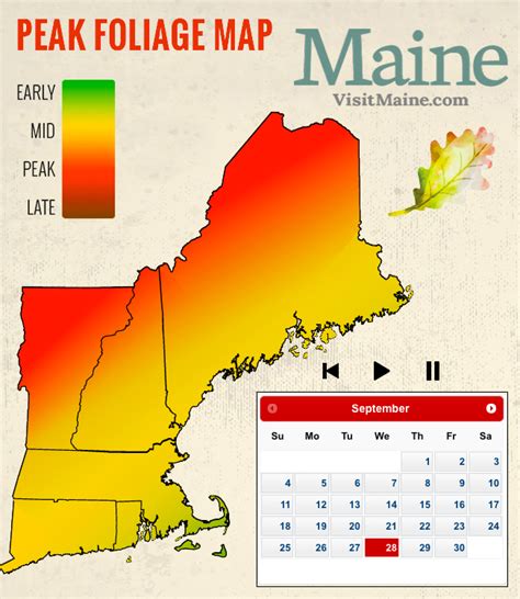Peak Fall Foliage Map New England Today
