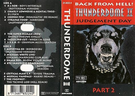 Thunderdome Ii Back From Hell Judgement Day Part 2 1993 Cassette Discogs