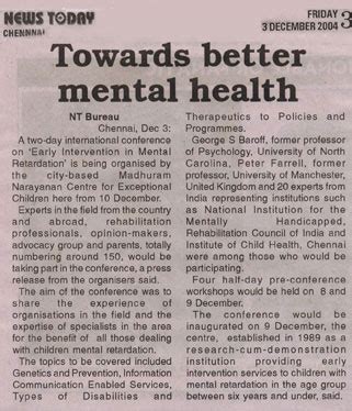 Print media articles on MNC India - Early intervention ...