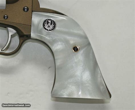 Ruger Wrangler 22 Revolver Pearl Premium Grips With Medallions