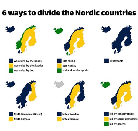 6 Ways To Divide The Nordic Countries Maps On The Web