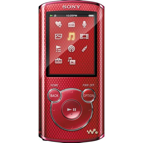 Все о плеерах sony walkman. Sony 8GB E Series Walkman Video MP3 Player (Red ...